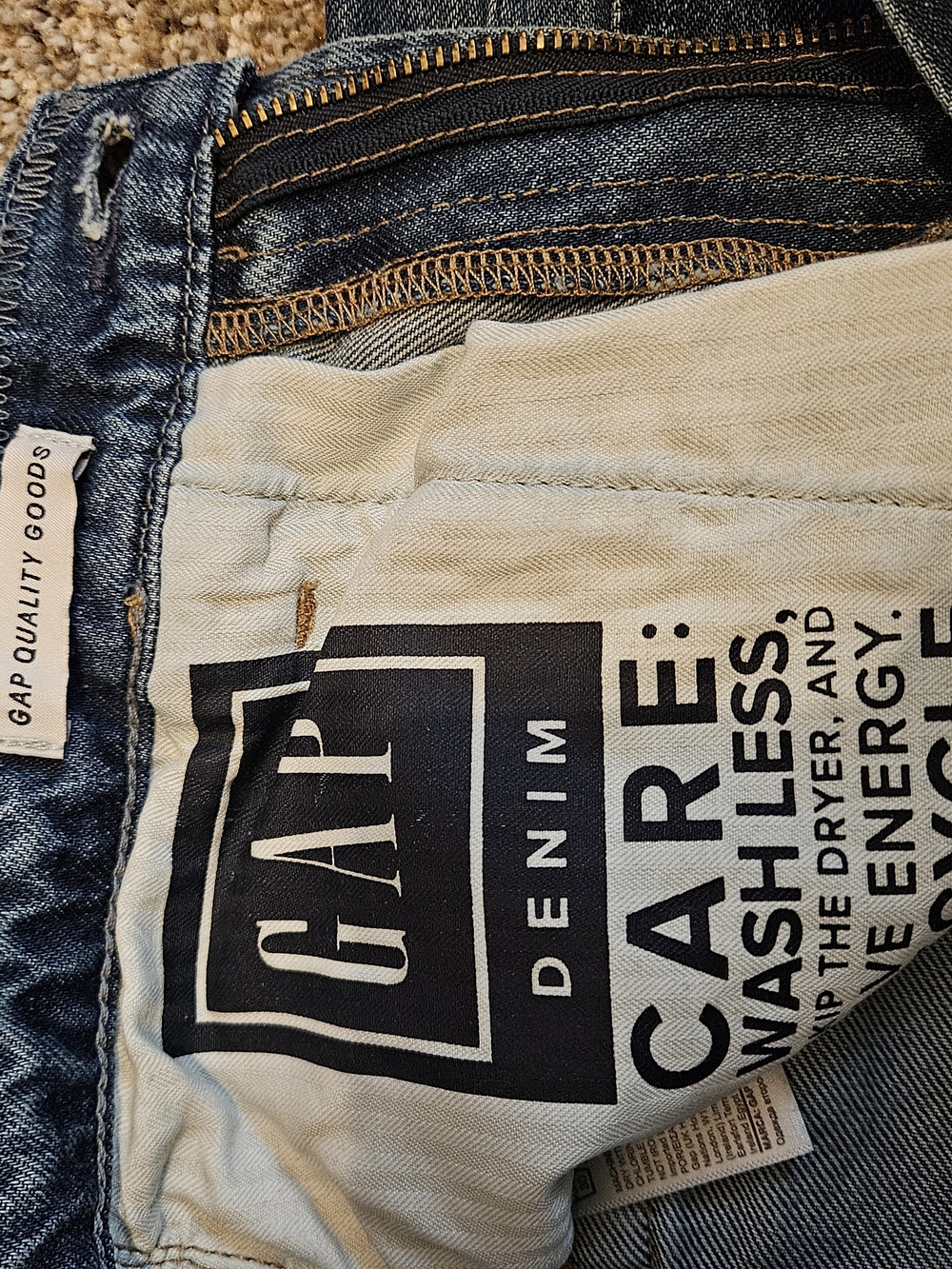 GAP Distressed Utility Jeans - Picture 5 of 6